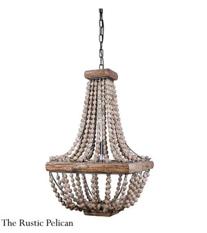 FREE SHIPPING - Large Modern Bohemian Beaded Chandelier