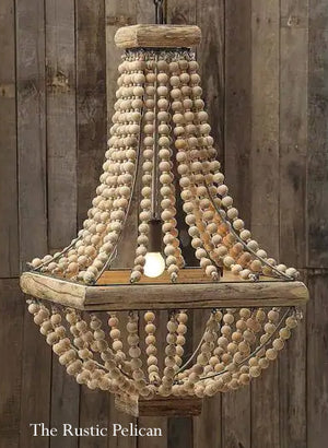 FREE SHIPPING - Large Modern Bohemian Beaded Chandelier