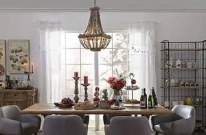 FREE SHIPPING - Large Modern Bohemian Beaded Chandelier