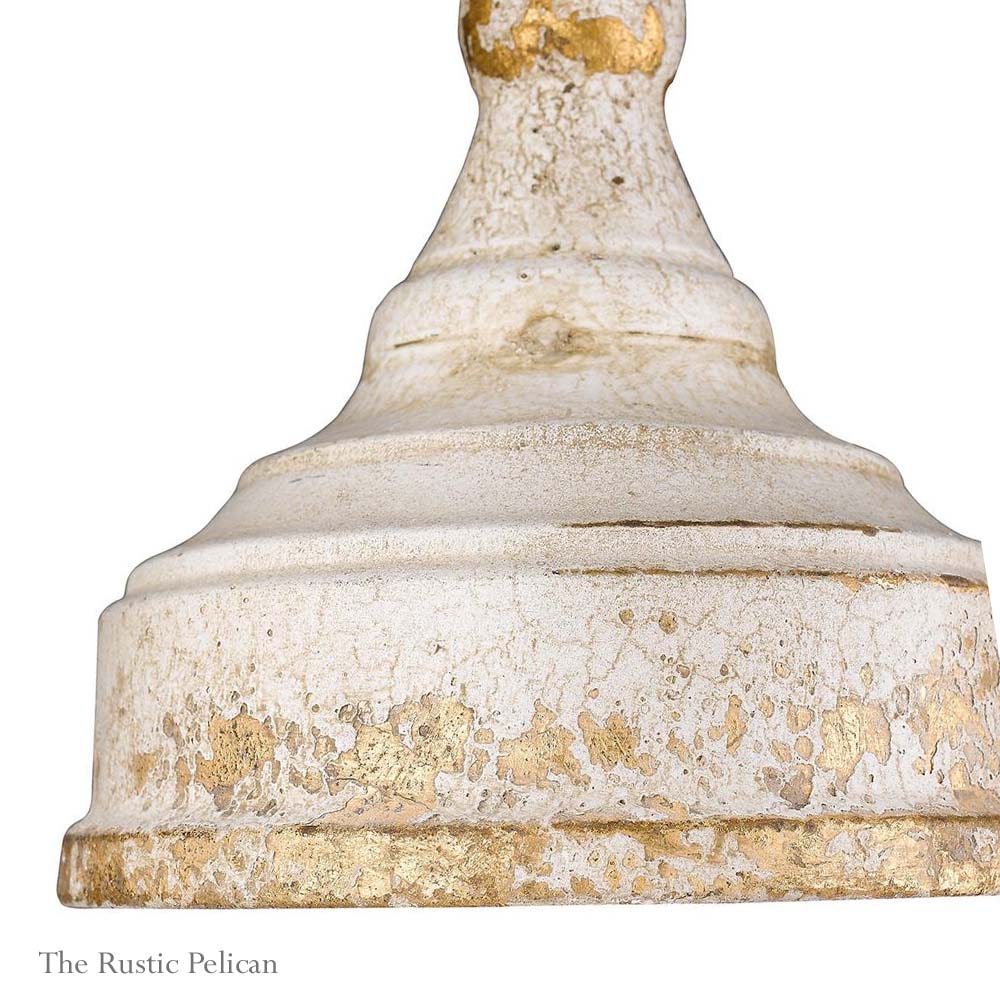 FREE SHIPPING ~ Modern Farmhouse Chandelier Rustic Antique Ivory