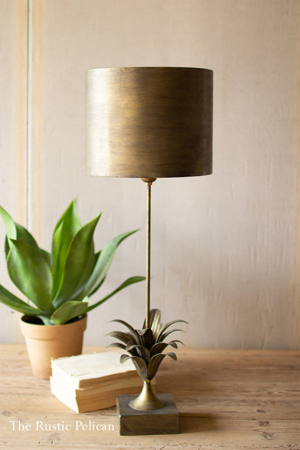 FREE SHIPPING - Antique Gold Table Lamp