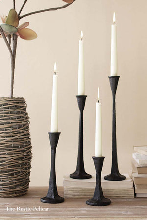 Tall Cast Iron Candle Holders