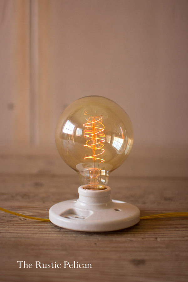 Vintage Style Designer amber Globe Bulbs