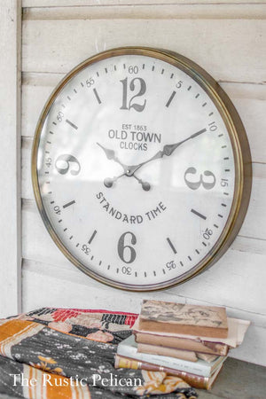 Large farmhouse  wall clock