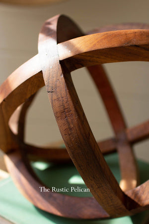 Modern Rustic Wooden Table Sculpture 