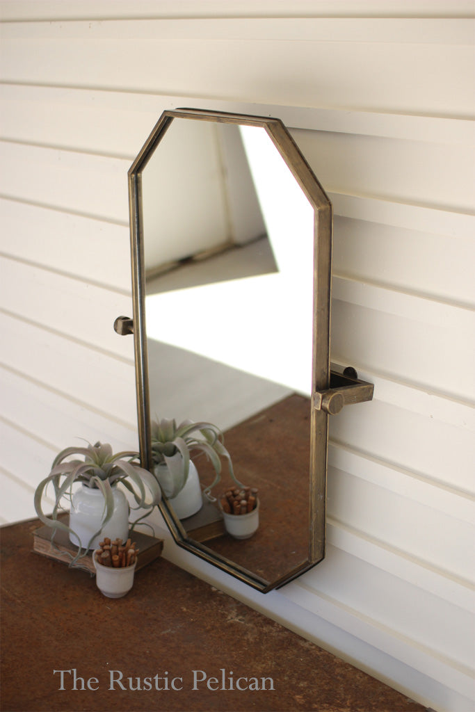 FREE SHIPPING - Rectangular Wall Mirror with adjustable bracket