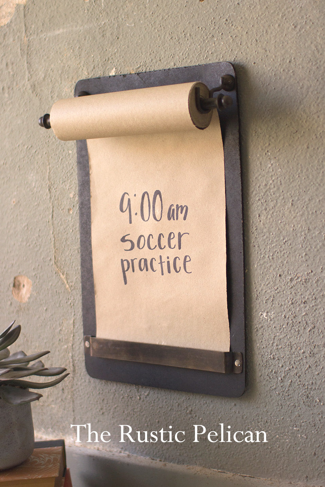Rustic Farmhouse hanging note roll board