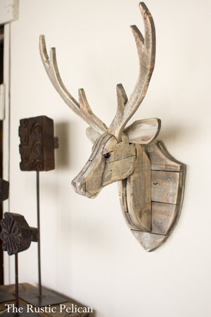 Reclaimed Wood wall decor deer head