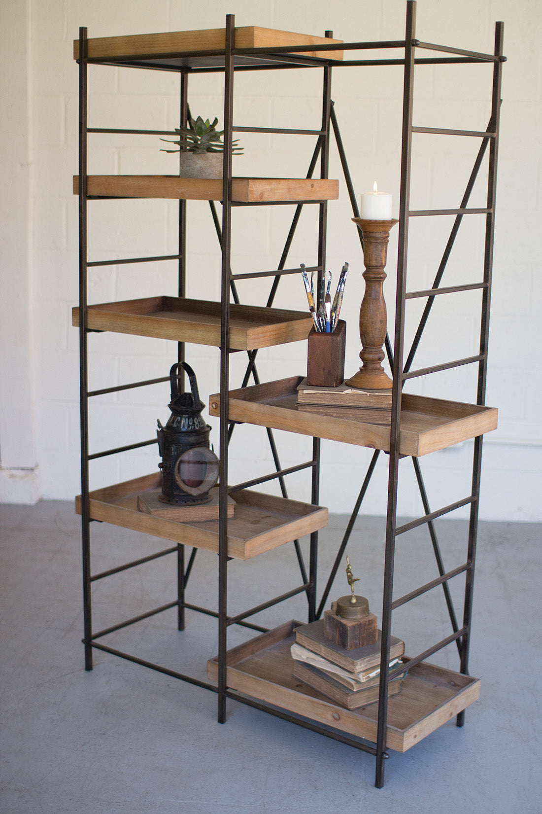 rustic shelves