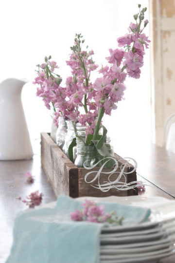 FREE SHIPPING! Rustic farmhouse wooden planter Centerpiece