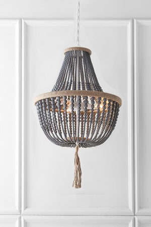 FREE SHIPPING - Modern Farmhouse Bohemian Beaded Chandelier