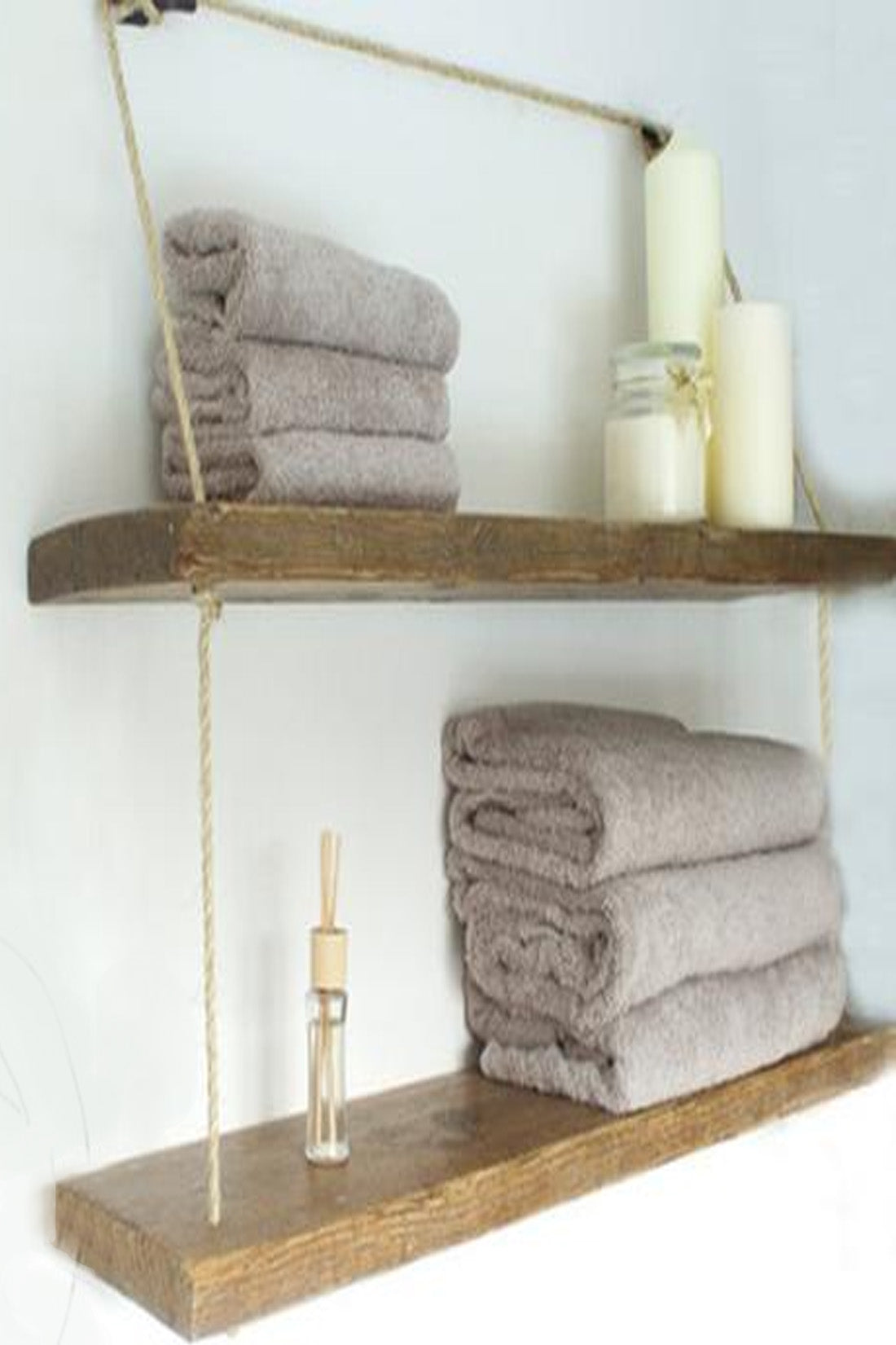 Reclaimed Barn Wood Bathroom Shelves 