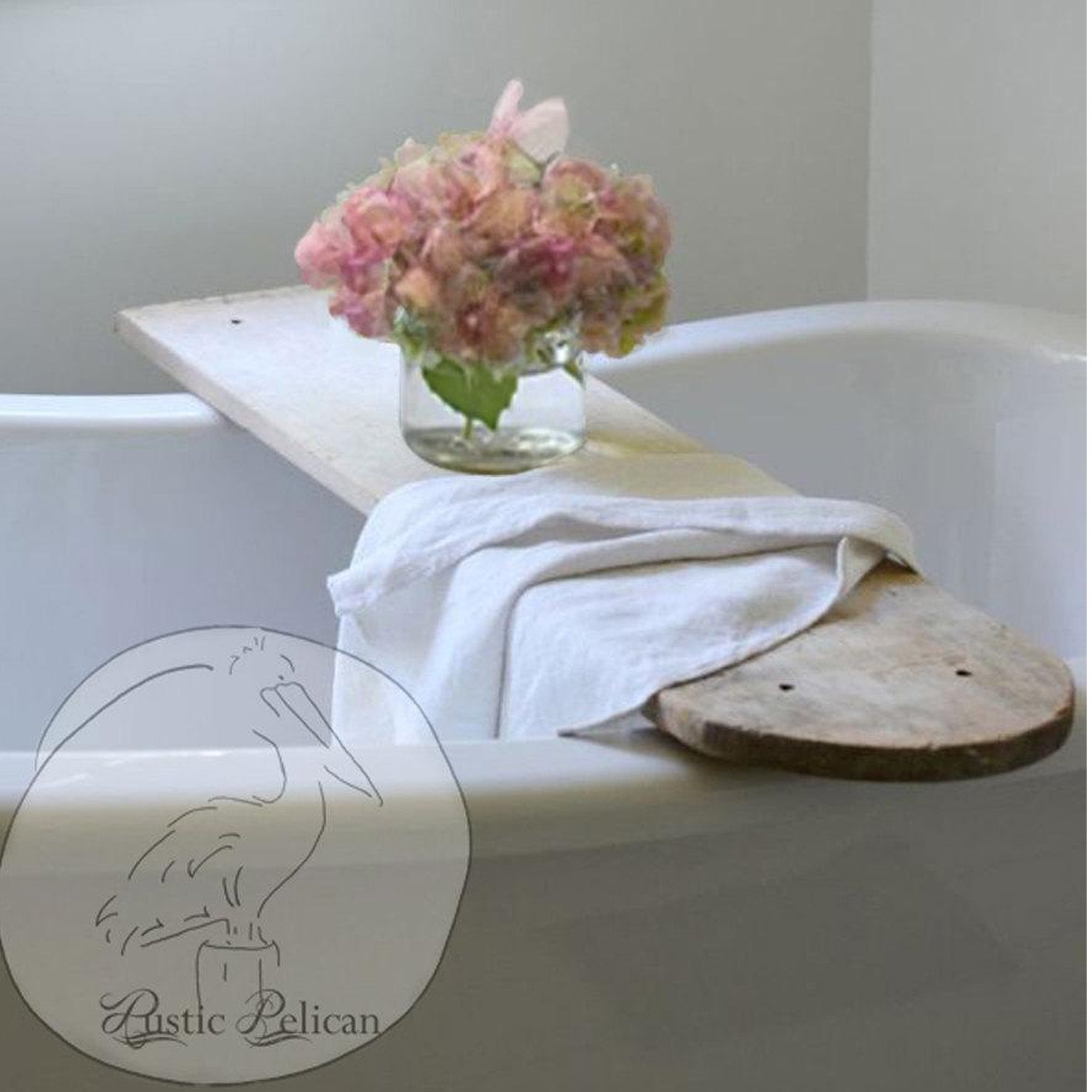 Modern Farmhouse Wooden Bath Tray
