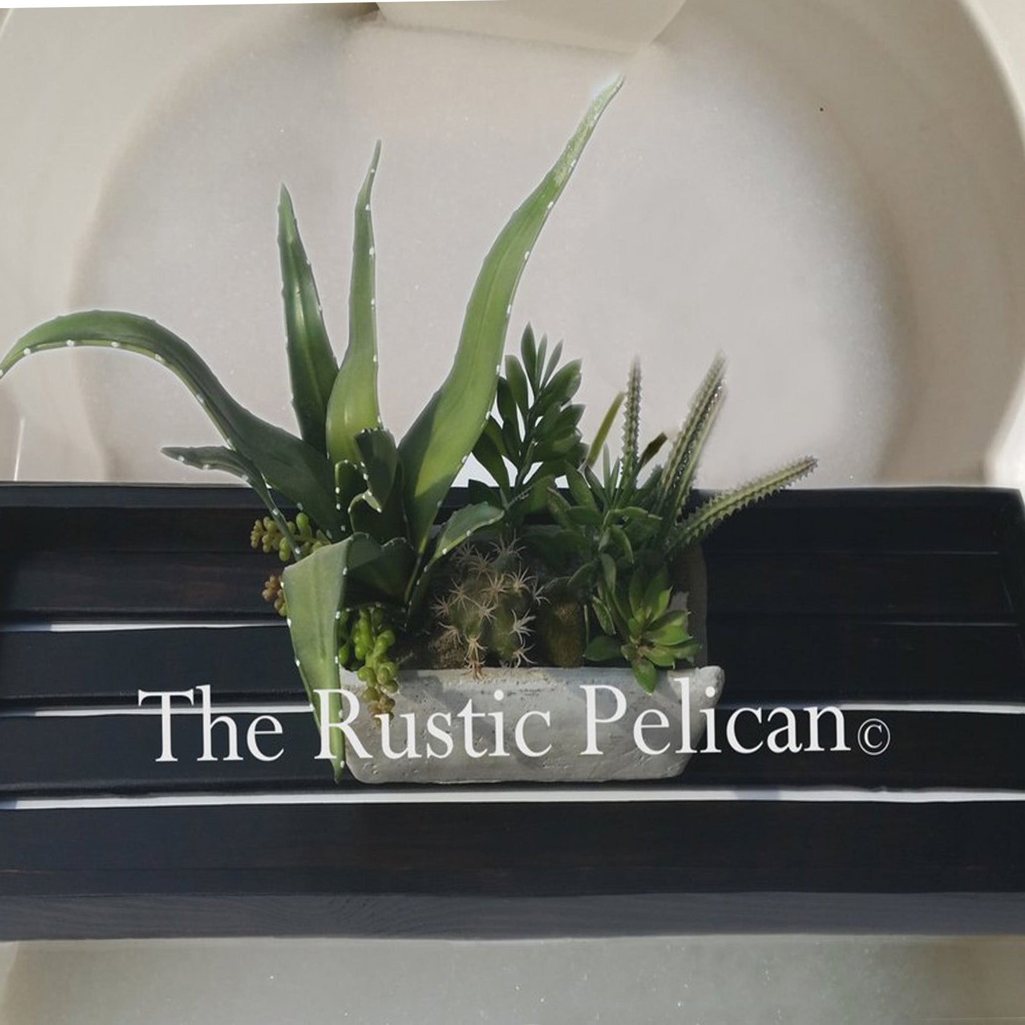 Modern Farmhouse Wooden Bath Tray