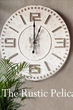 Clock - Large Wooden Wall Clock