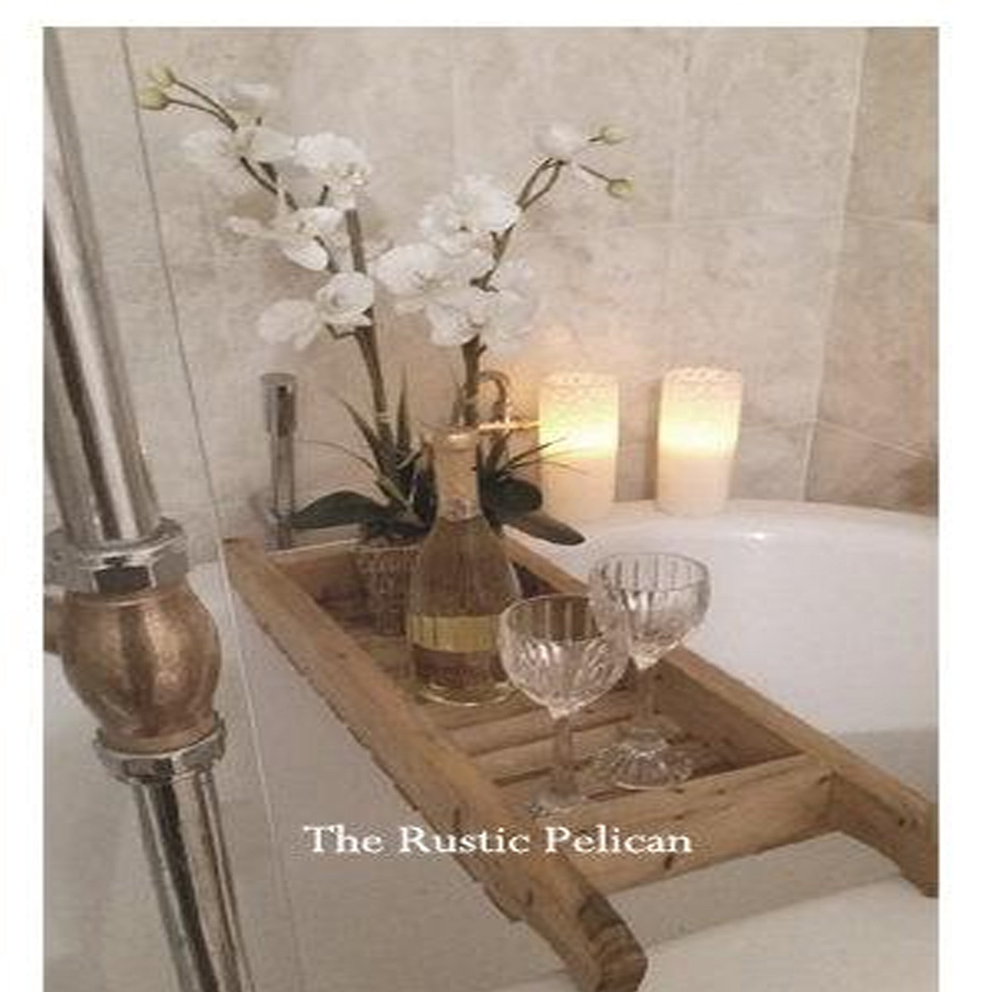  Modern Rustic Wooden Bath Tray