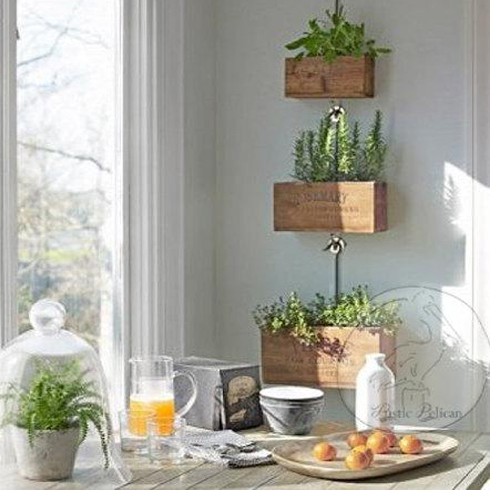 hanging plant wood SALE!