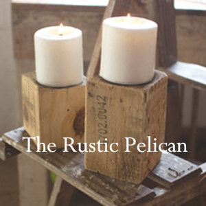 Candle Holders-Farmhouse-Wooden Candle Holders-Handcrafted