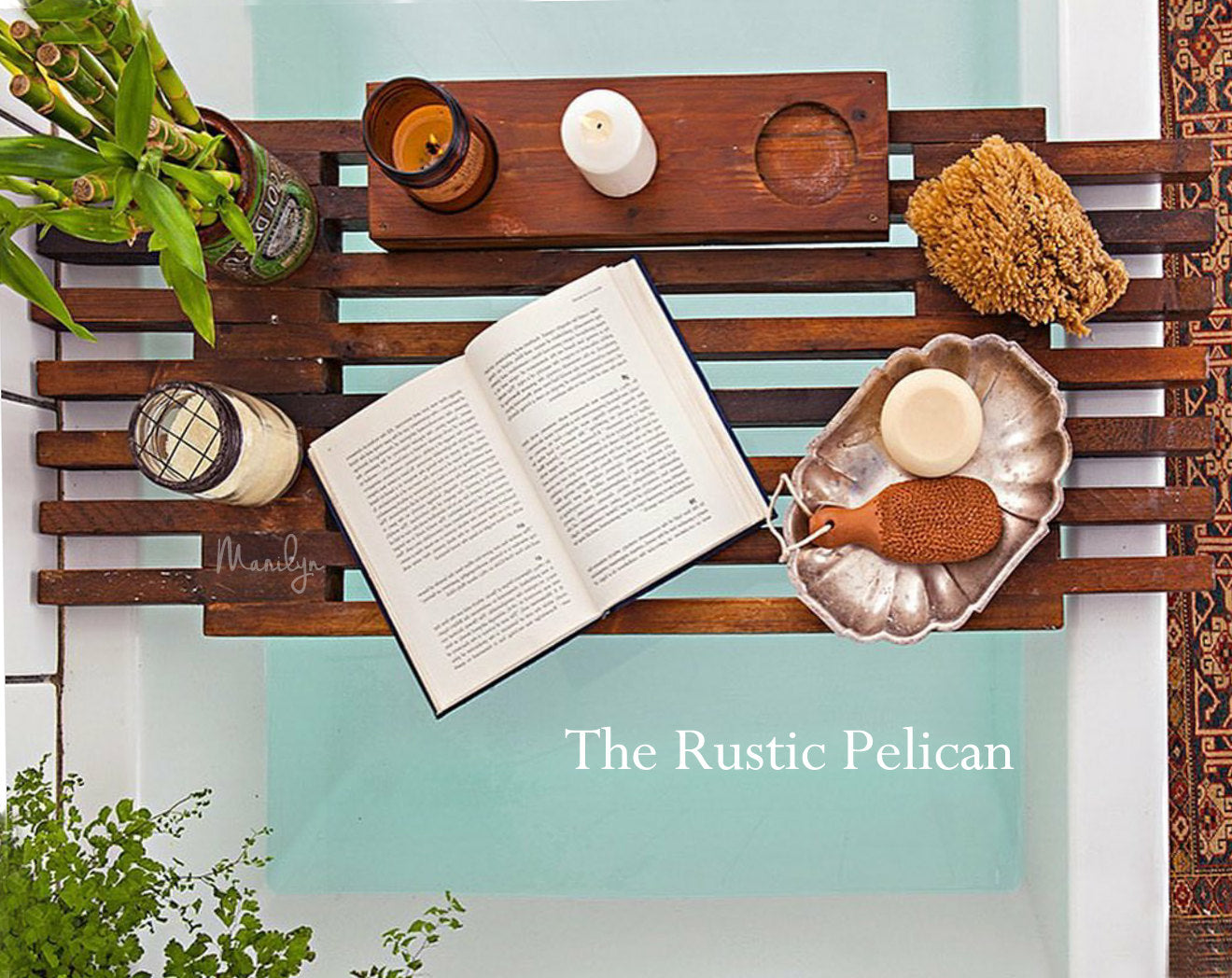 Bath Tray, Rustic Rustic Home Decor - The Rustic Pelican