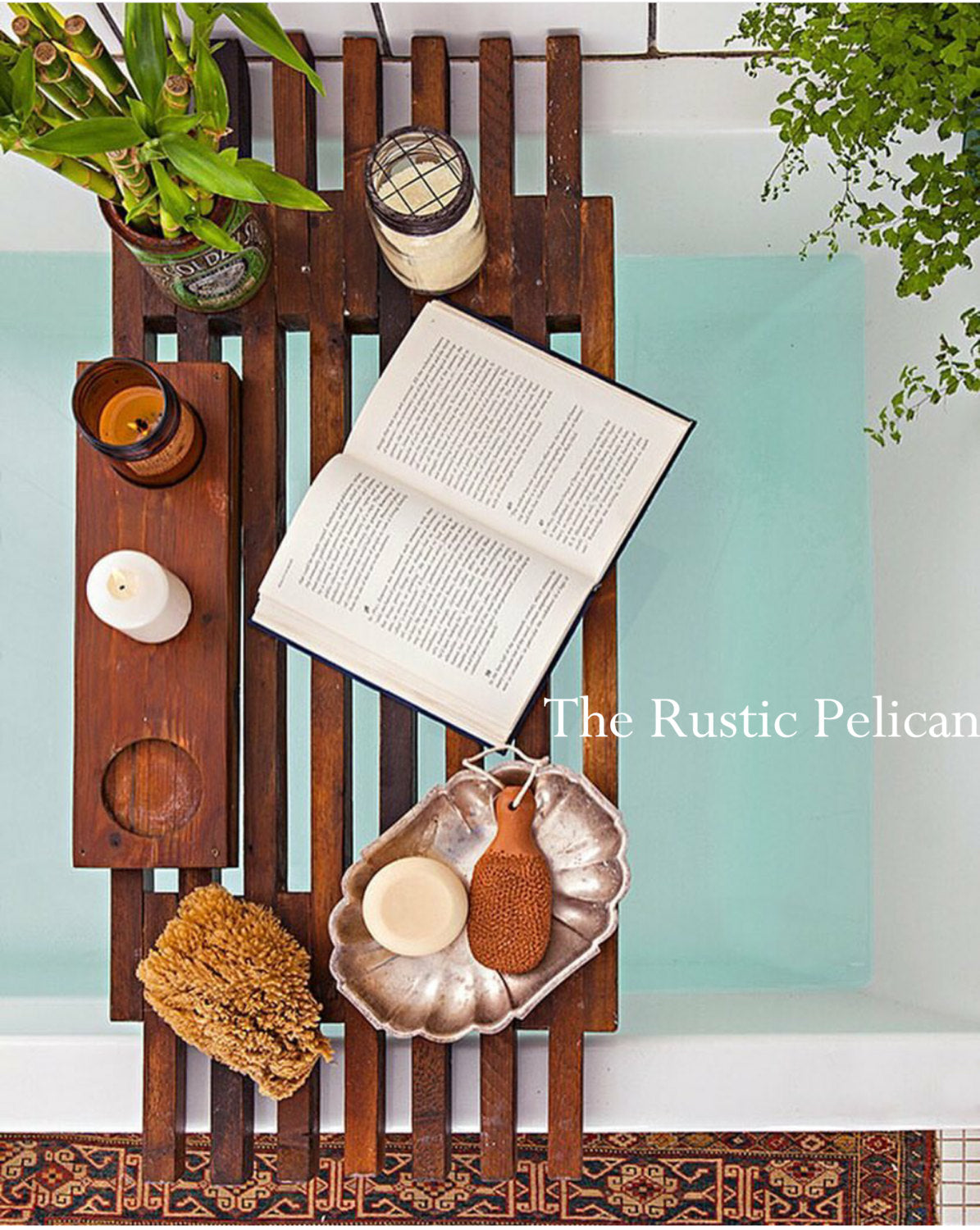 Bath Tray, Rustic Rustic Home Decor - The Rustic Pelican