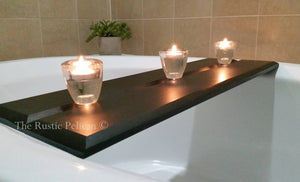 Modern Farmhouse Rustic Wood  Bath Tray