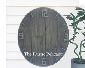 Large Wooden Wall Clock