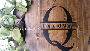 Personalized Wooden Serving Tray - Lazy Susan