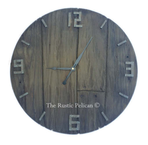 Large Wooden Wall Clock