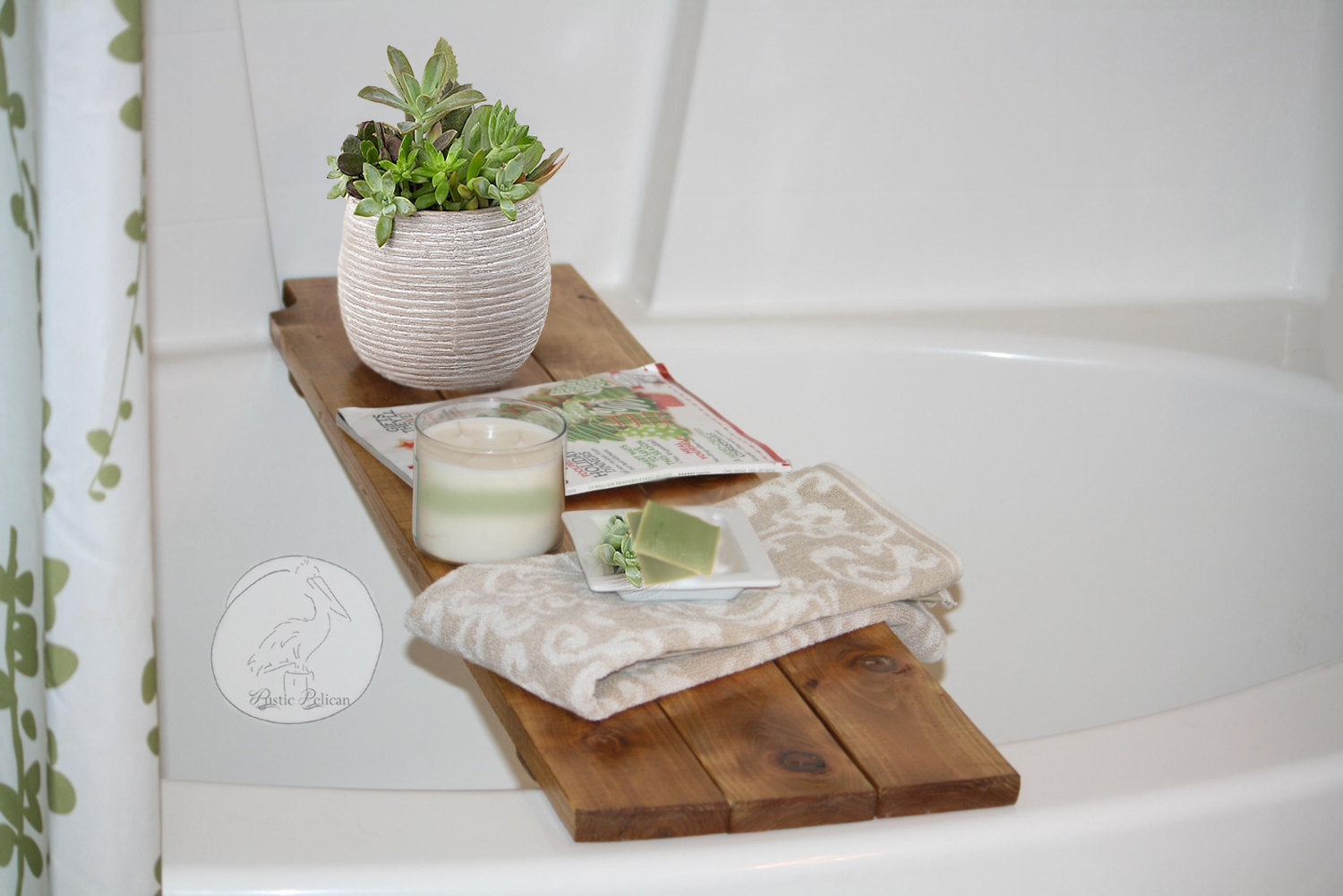 SALE! Bath Tray, Shower Caddy, Modern Farmhouse