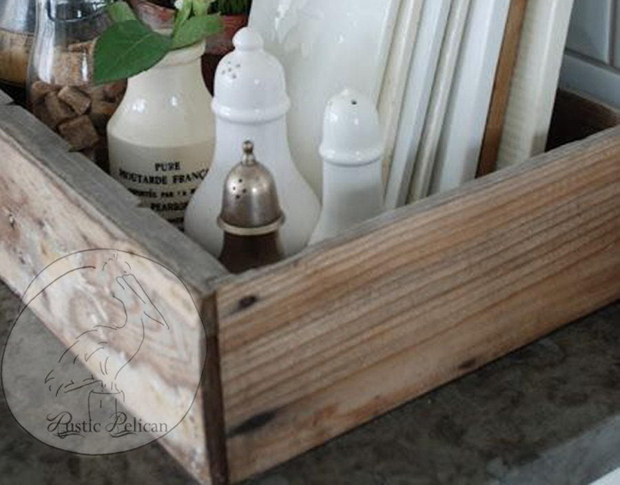 Reclaimed Wood Tray, Farmhouse, Rustic Home Decor, Farmhouse Kitchen ...