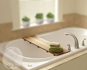 Bath Tray - Shower Caddy, Bathroom Storage, clawfoot tub tray