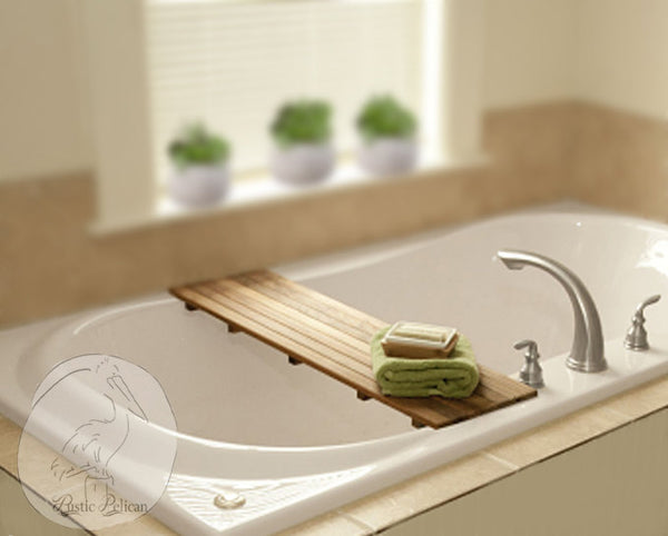 Bath Tray - Shower Caddy, Bathroom Storage, clawfoot tub tray