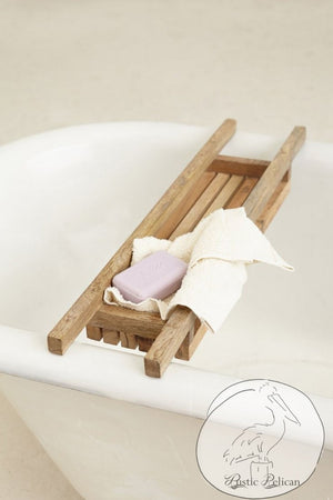 Rustic-Bath-Tray Reclaimed Wood Shower Caddy