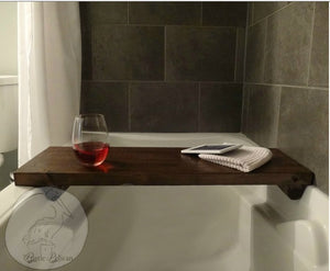 Modern Wooden Bath Tray, Shower caddy