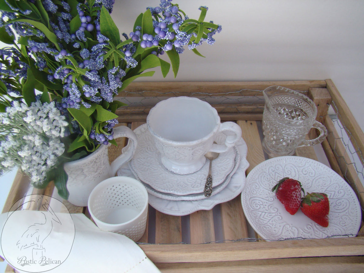 FREE SHIPPING! - Ottoman Tray, Wood Serving Tray - The Rustic Pelican