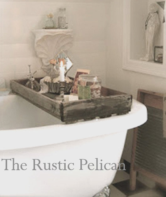FREE SHIPPING - Modern Rustic Home Decor - Wooden Bath Tray - The ...