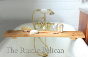 Bath Tray - Shower Caddy, Bathroom Storage, clawfoot tub tray