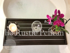  Modern Rustic Wooden Bath Tray