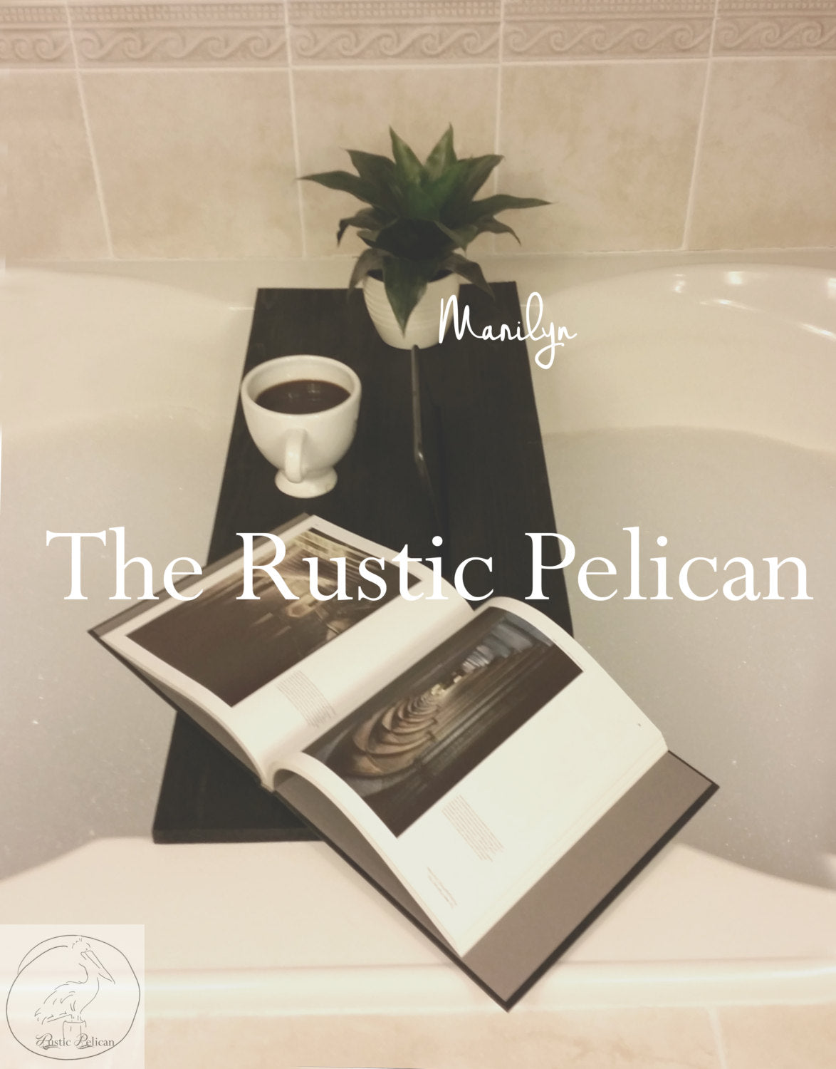 Bath Tray, Shower Caddy, Modern Farmhouse, Primitive, Bathroom Decor - The  Rustic Pelican