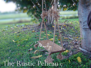 Rustic barn wood farmhouse swing