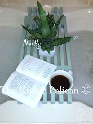 Modern farmhouse wood bath Tray