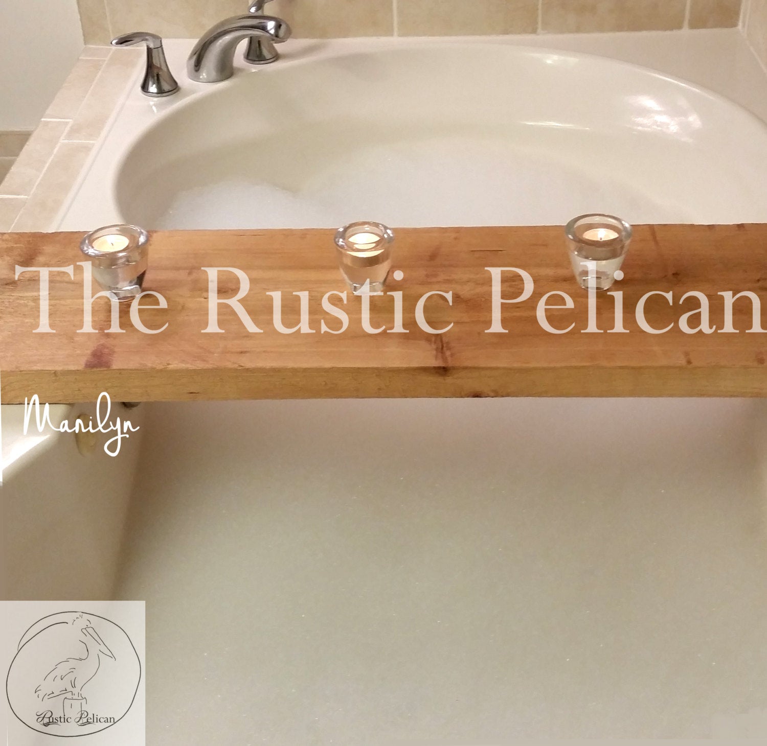 Modern Rustic Decor, Bath Tray-Shower Caddy - FREE SHIPPING - The Rustic  Pelican