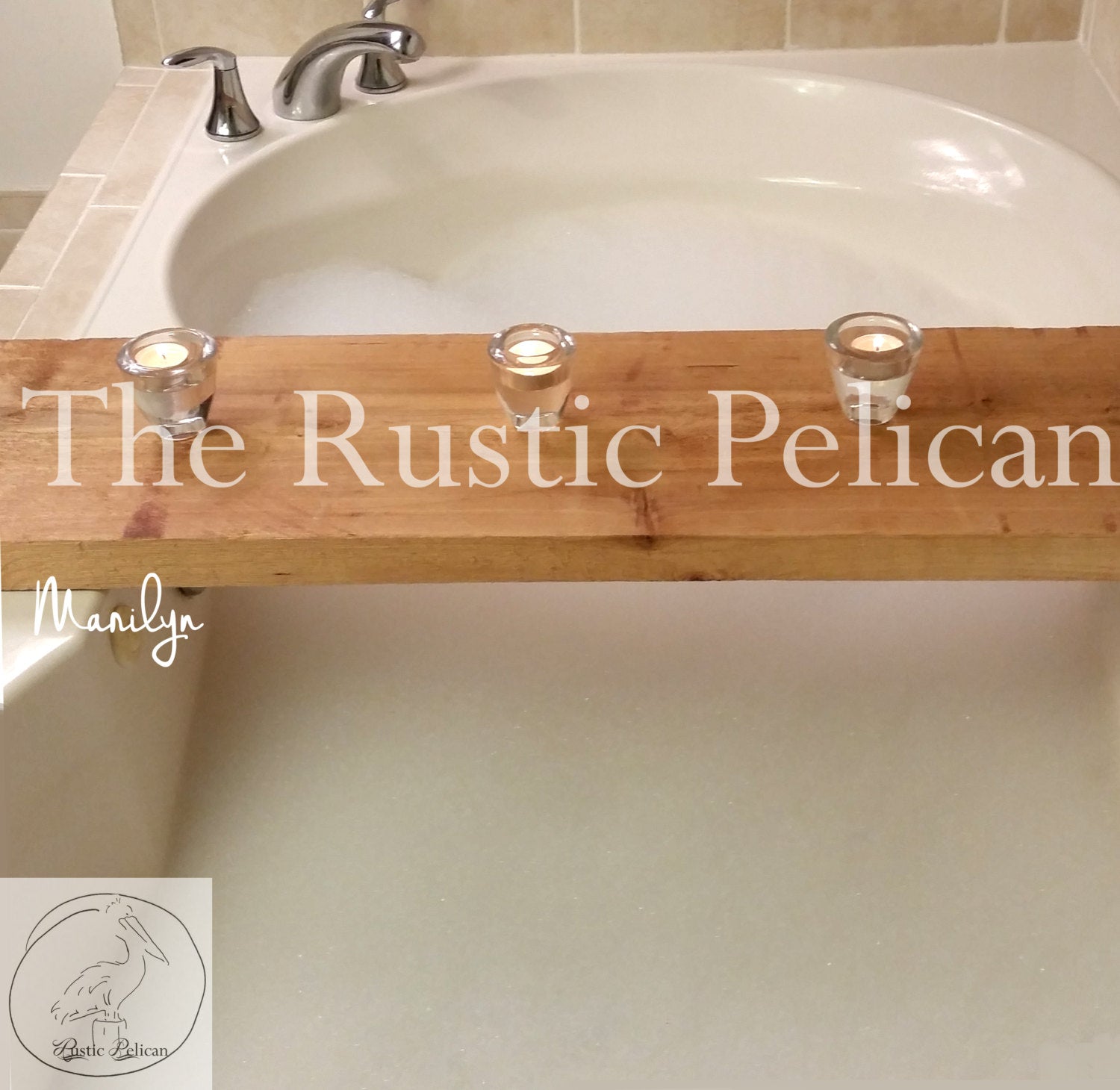 Bath Tray, Shower Caddy, Modern Farmhouse, Primitive, Bathroom Decor - The  Rustic Pelican