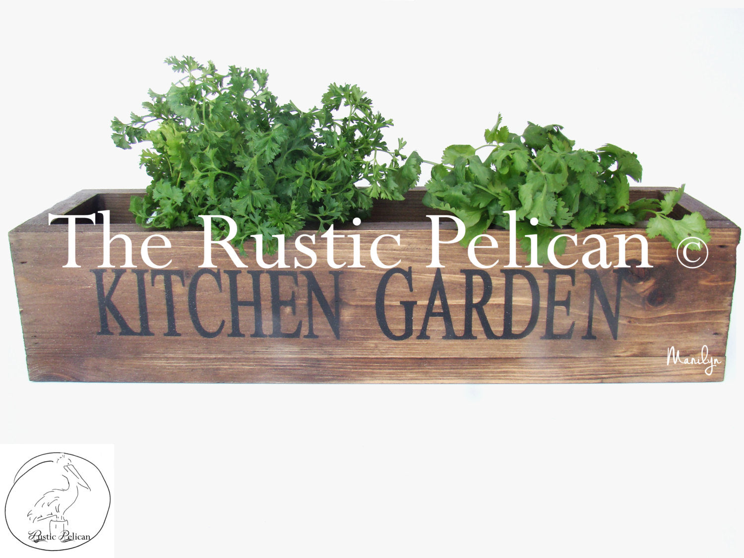 Modern Rustic Box Design Modern Rustic-Wood Planter Box-Modern Farmhouse Home Decor-Free ...