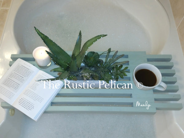 Modern farmhouse wood bath Tray