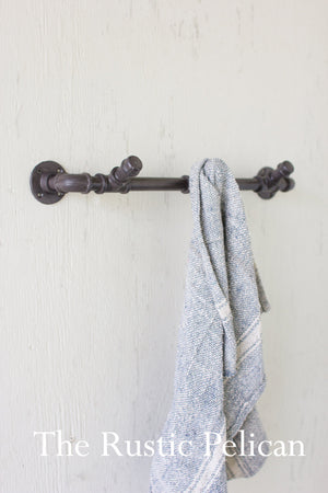 Industrial, Towel Rack, Cast Iron Coat Rack, bathroom decor