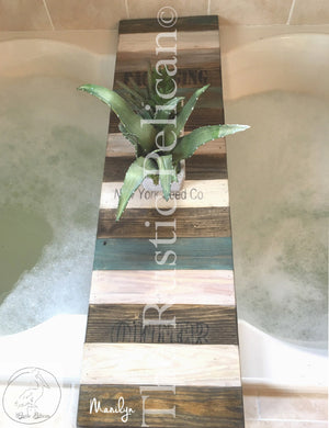 SALE! ~ Wooden Bath Tray, Beach Decor