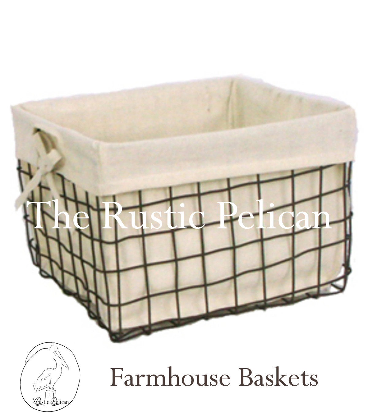 Rustic Farmhouse Wire baskets, Bathroom Storage The Rustic Pelican