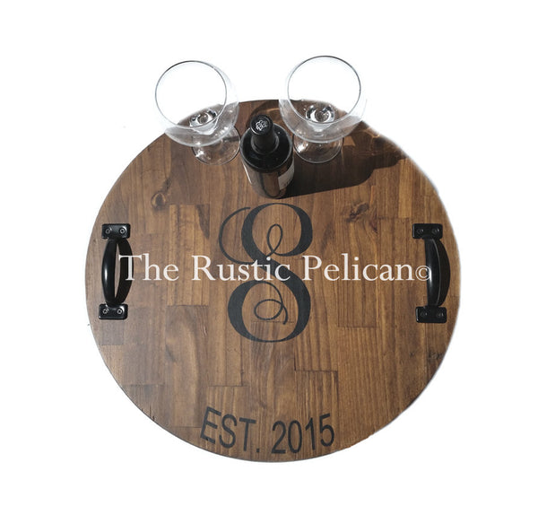 Personalized Wood Serving Tray