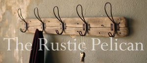 Reclaimed wood coat rack